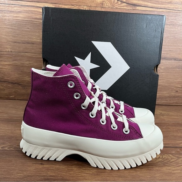 NEW Converse All Star Lugged ‘Orchid’ Women’s Platform Sneakers High Top - Picture 8 of 9